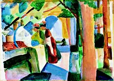 At the Cemetery August Macke